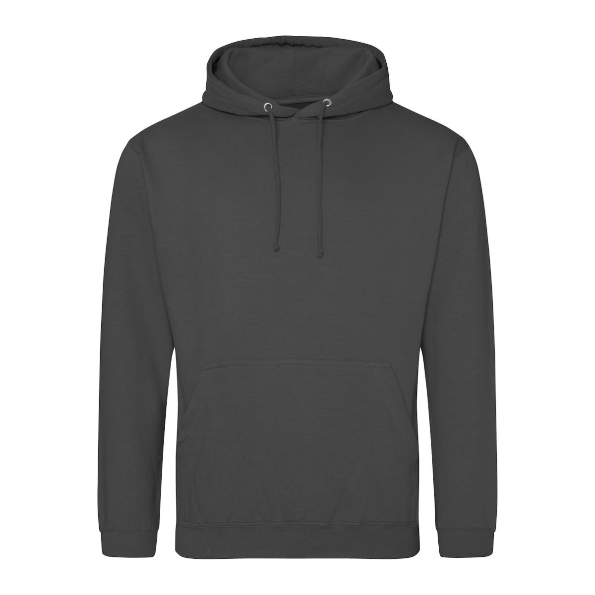 Steel Grey Printed Classic College Hoodies