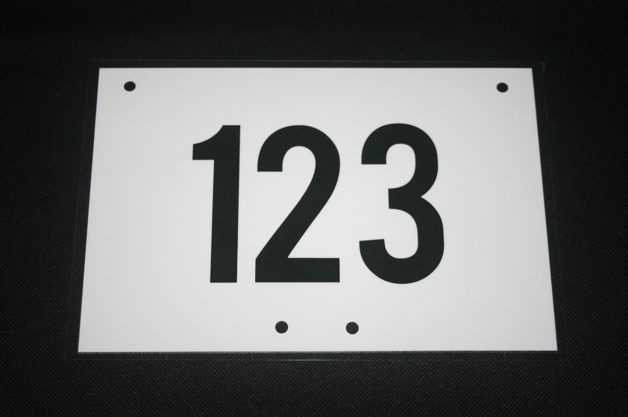 Rider Number Boards - Encapsulated