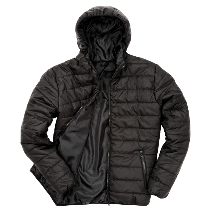 Printed Padded Jackets Black