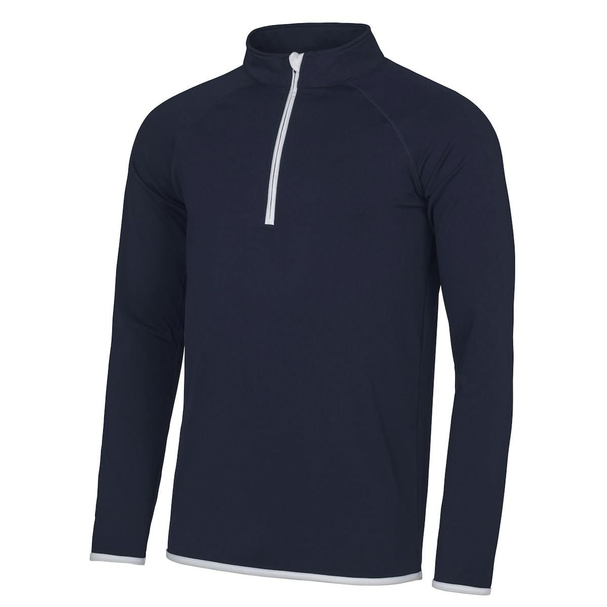 Custom Printed COOL Contrasting Sports Sweats French Navy-Arctic White