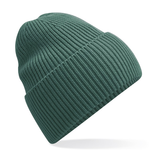 Oversized Cuffed Beanies - Marine Green