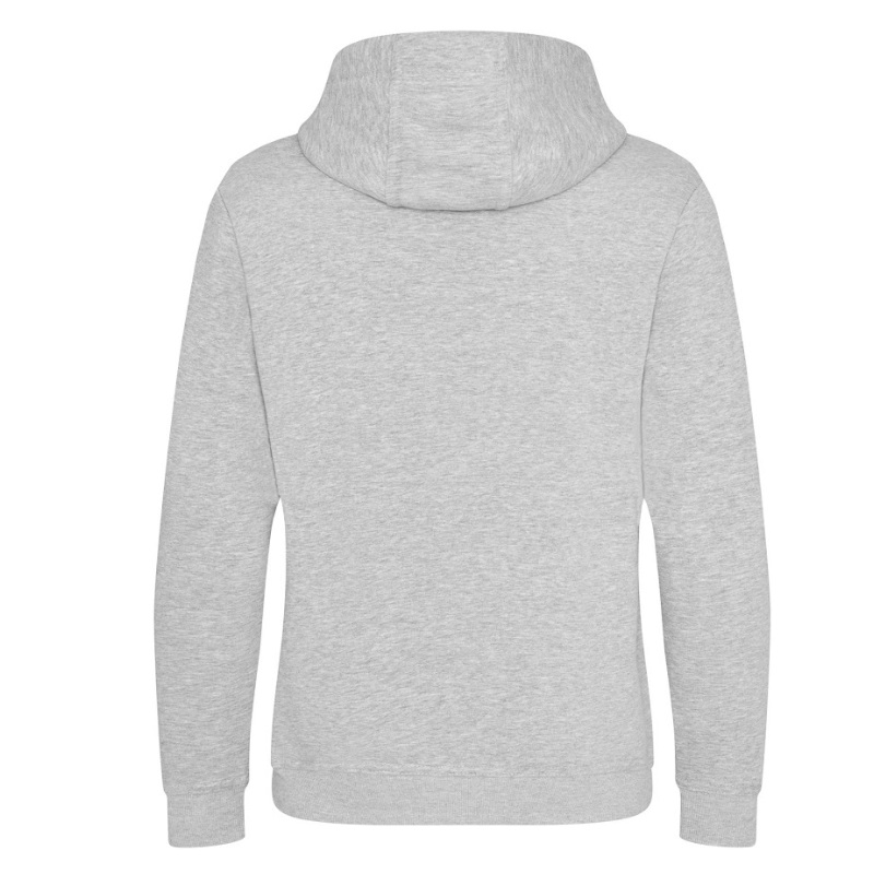 Heather Grey Heavyweight Hoodies Custom Branded