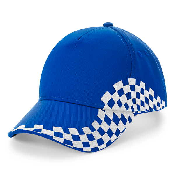 Custom Branded Grand Prix Caps Bright Royal