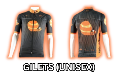 Premium custom printed unisex cycling gilets for teams and clubs with lightweight performance fabric.