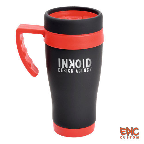 Epic Noir Custom Printed Travel Mugs - Red