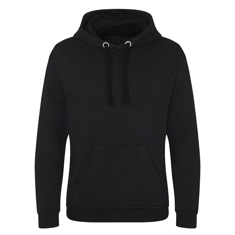 Jet Black Heavyweight Hoodies Custom Printed