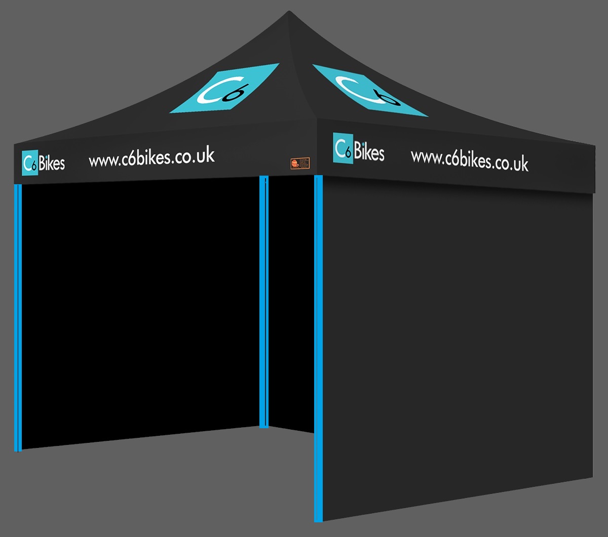 Intermediate Package Custom Printed Gazebo - C6 Bikes