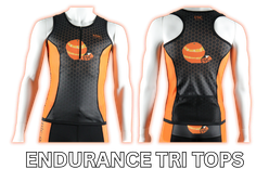 Epic Premium custom triathlon endurance top with breathable performance fabric for training, racing and events.