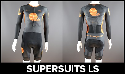 Custom Printed Cycle Supersuits - Skinsuits with Long Sleeves