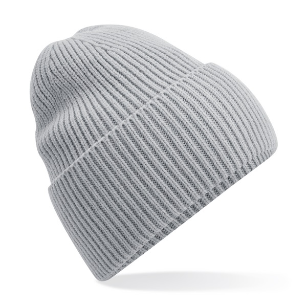 Oversized Cuffed Beanies - Light Grey