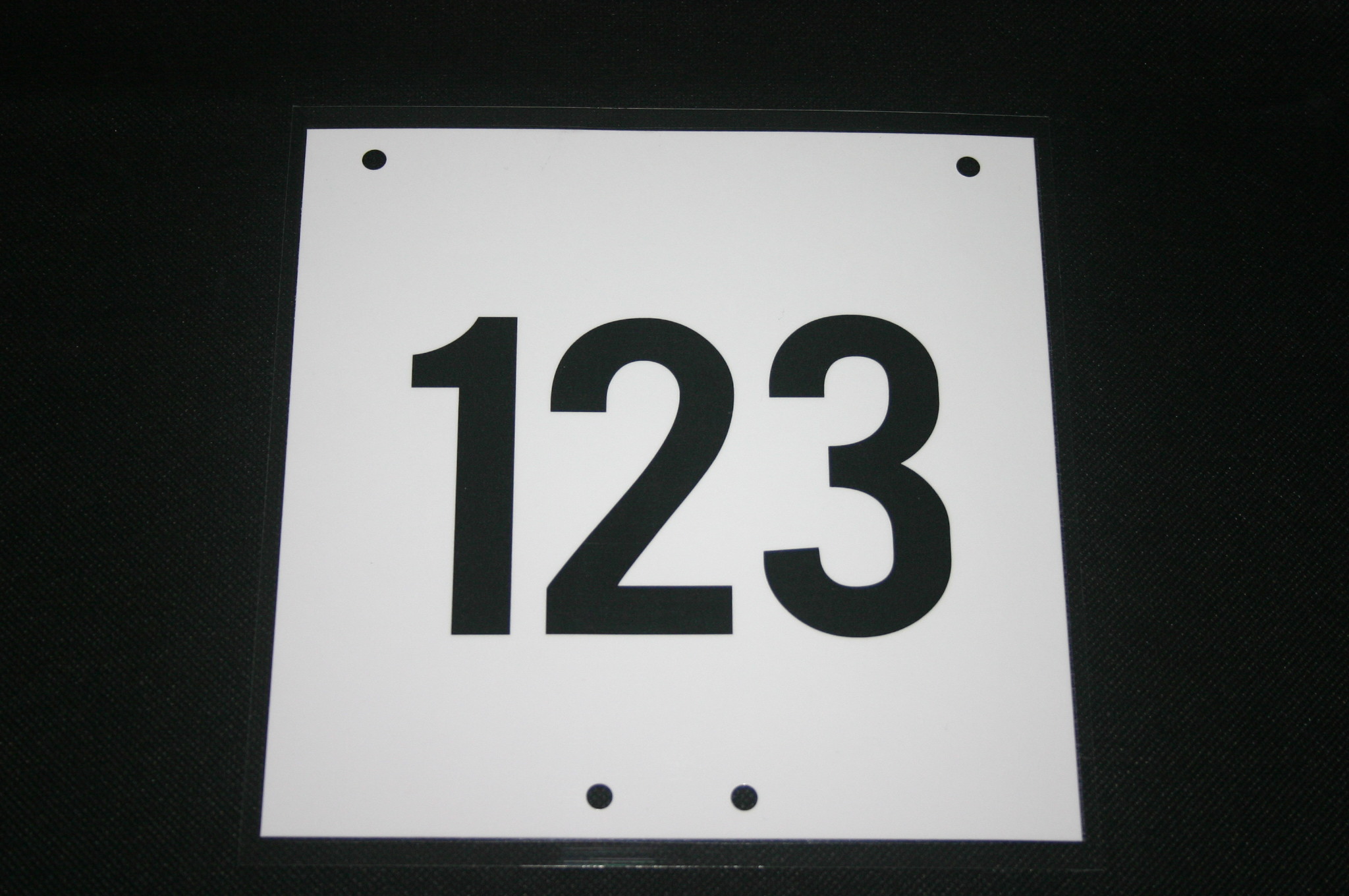 Rider Number Boards - Encapsulated