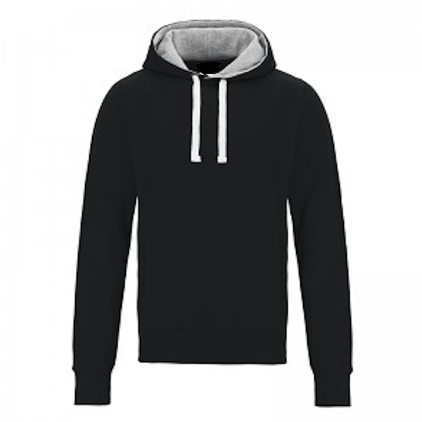 Custom Printed Chunky Hoodies Jet Black