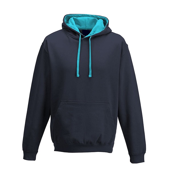 Printed Hoodies Oxford Navy/Hawaiian Blue