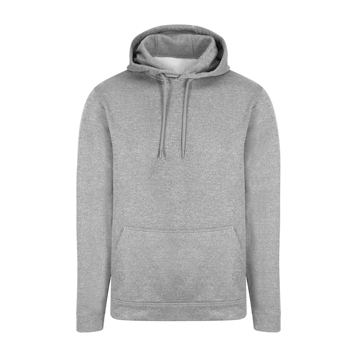 Grey Melange Sports Hoodies Custom Printed