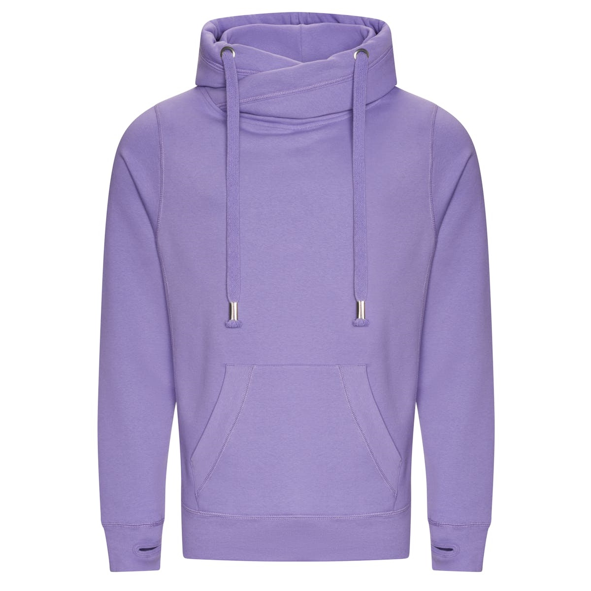 Digital Lavender Branded Cross Neck Hoodies
