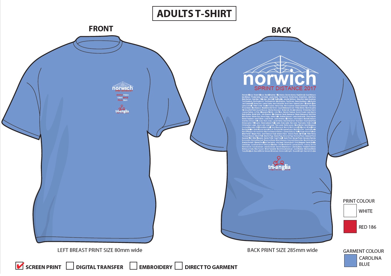 T shirt embroidery norwich 2025