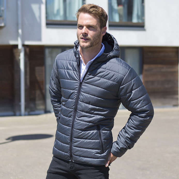 Printed Padded Jackets Black