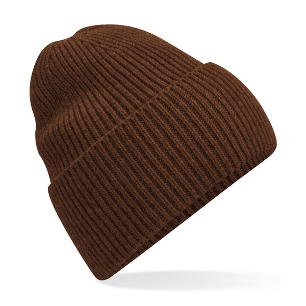 Oversized Cuffed Beanies - Walnut