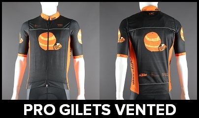 Custom Printed Pro Cut Gilets Vented Back