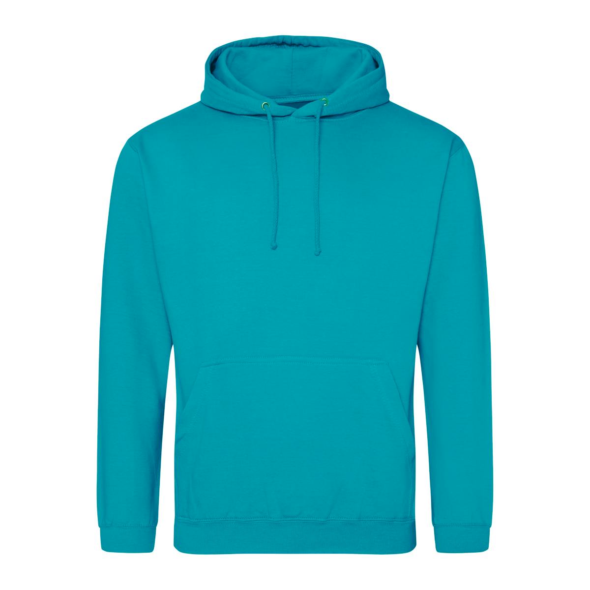 Lagoon Blue Branded Classic College Hoodies