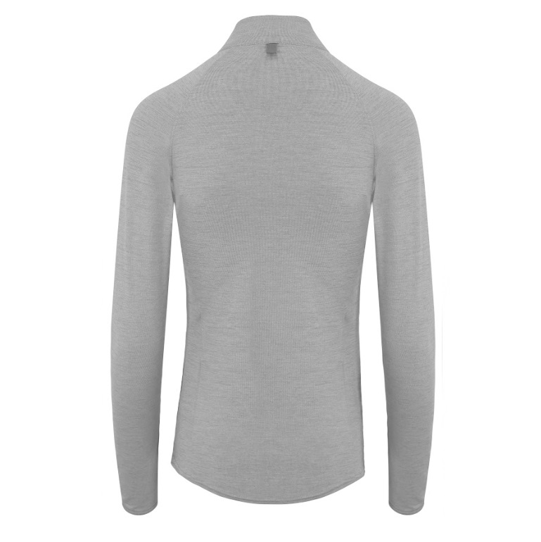 Custom Branded COOL Reflect FLEX Half-Zip Sweats Heather Grey