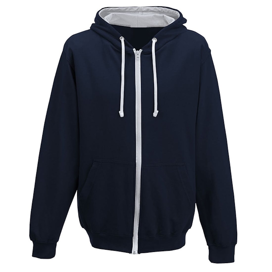 Printed Contrasting Zoodies French Navy/Heather Grey