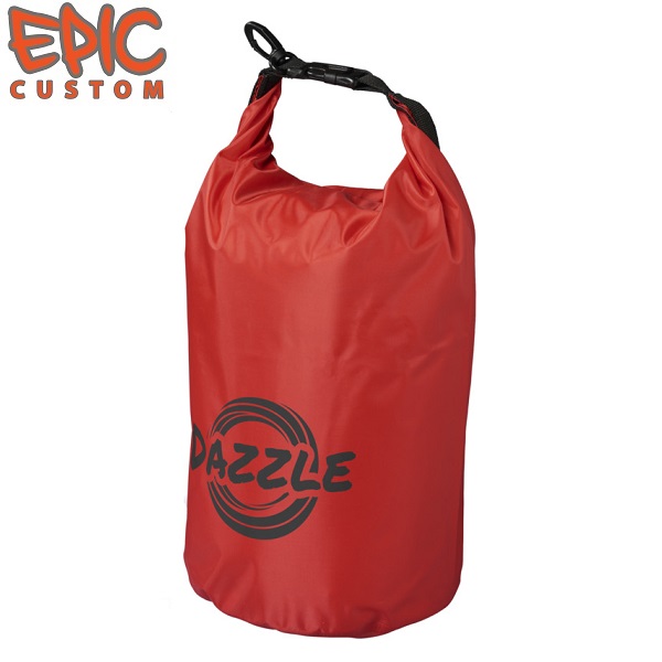 Custom Printed Dry Bags 10 litre RED