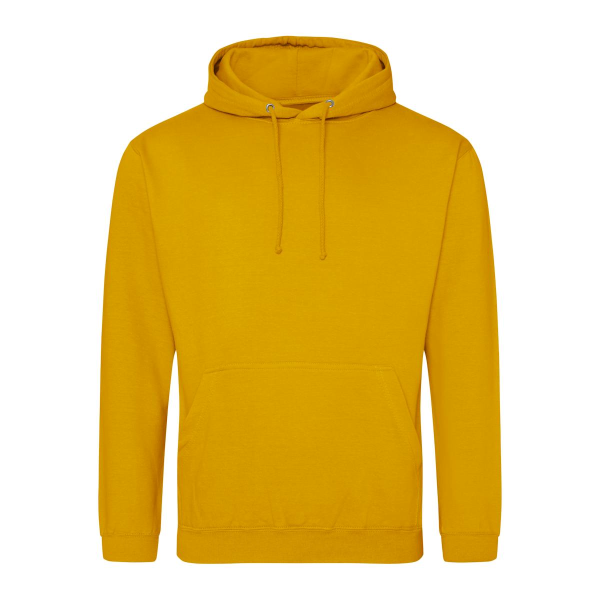 Mustard Branded Classic College Hoodies