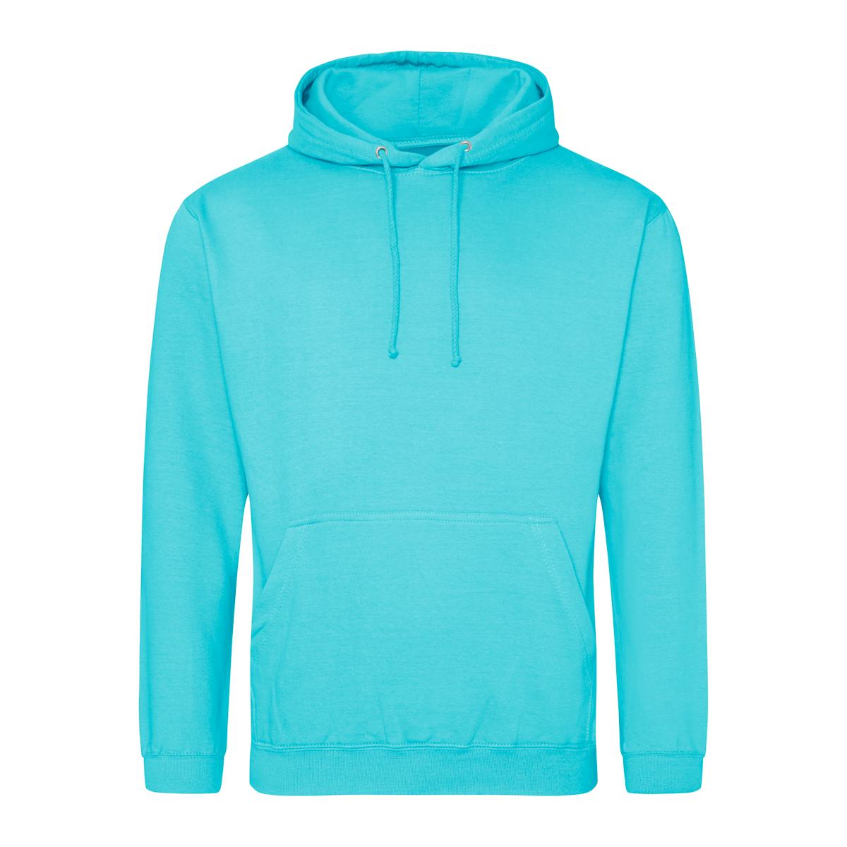 Turquoise Surf Branded Classic College Hoodies