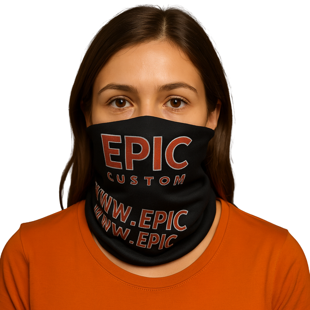 Custom Printed Snoods - DryLite Performance Face Covering position