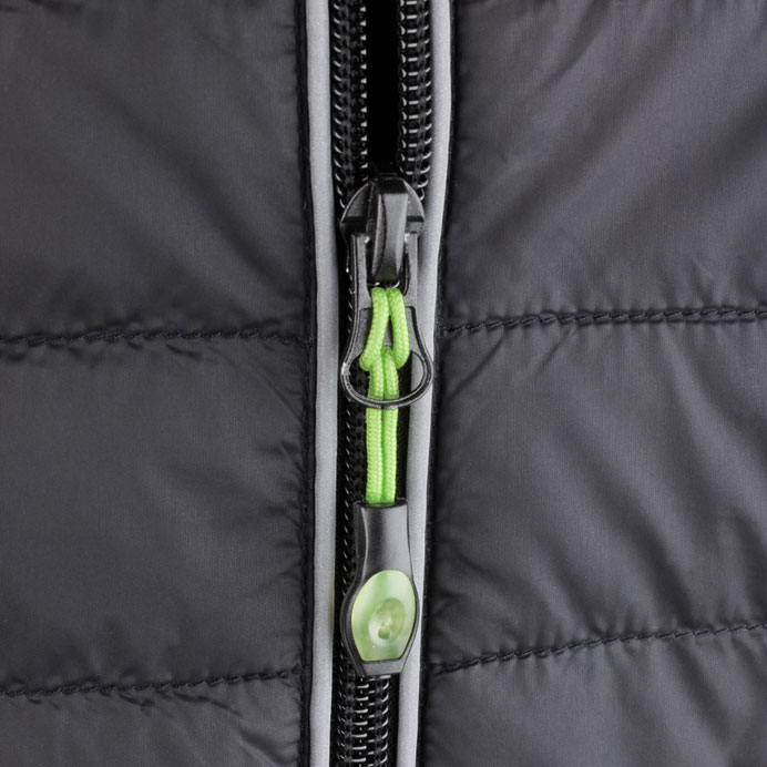 Epic Zero Gravity Running Jackets - Reflective Zip Detail