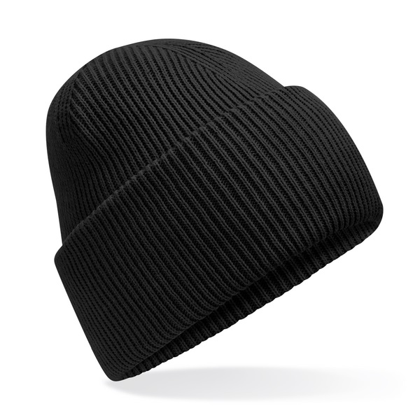 Classic Engineered Deep Cuff Beanies - Black