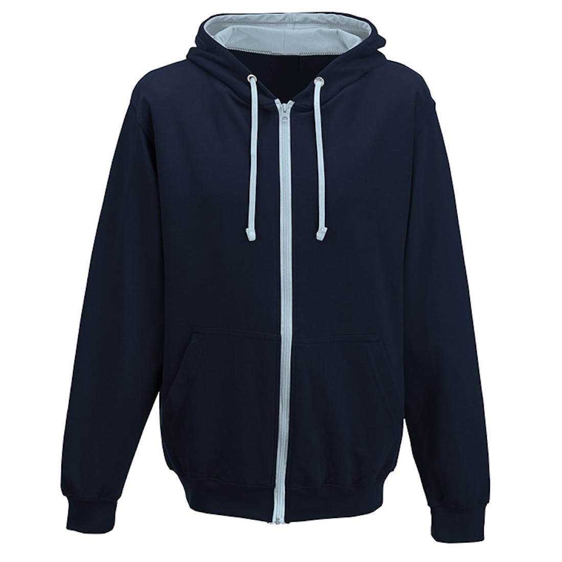 Branded Contrasting Zoodies French Navy/Sky Blue