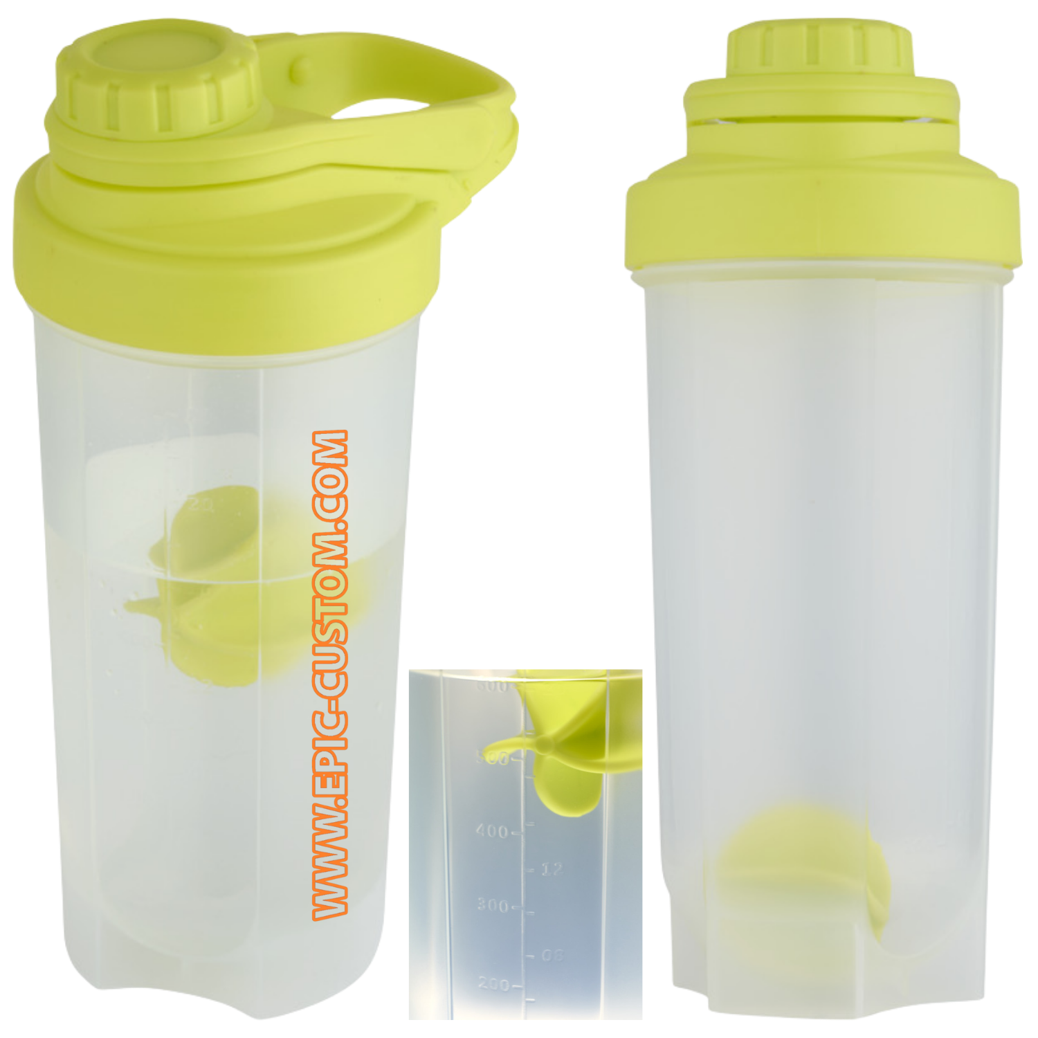 Epic custom printed protein shaker bottle in green