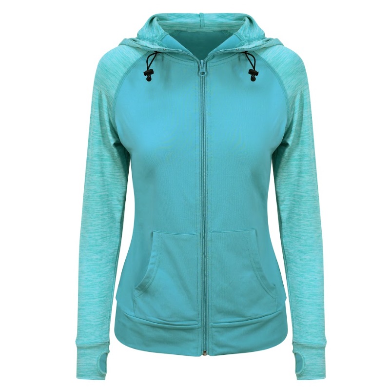 Women's COOL Workout Zoodies Ocean-Melange