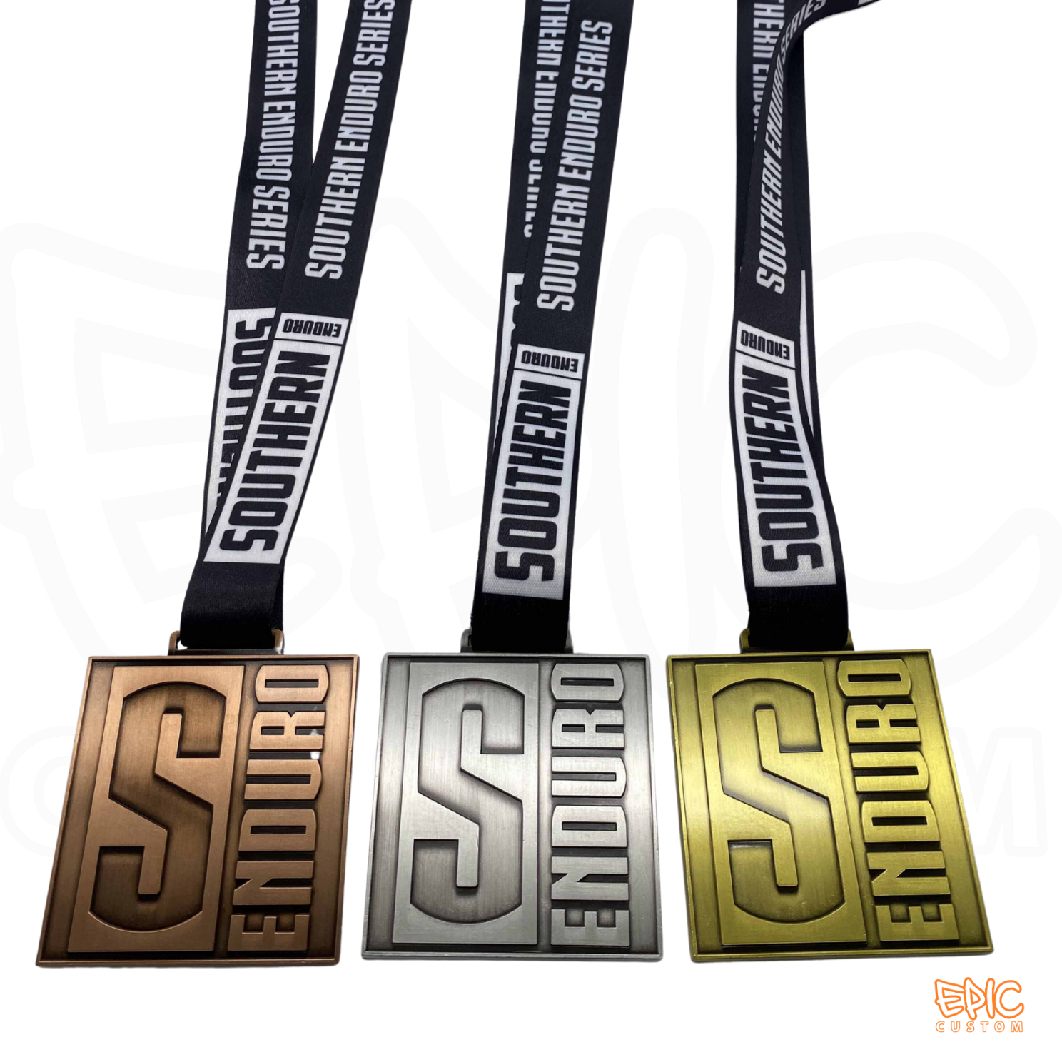 Custom sports medal awards set manufactured for sporting events