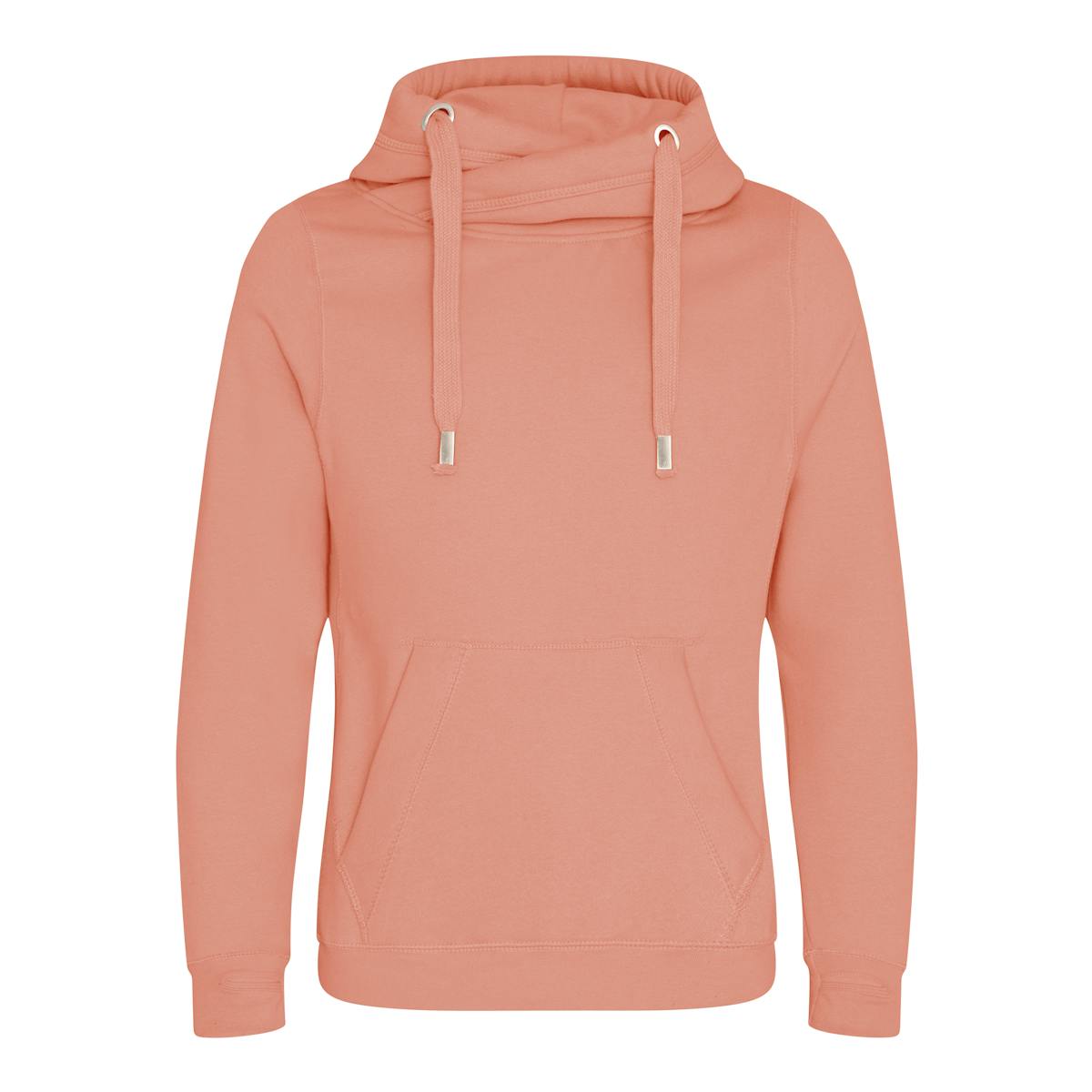 Dusty Pink Custom Printed Cross Neck Hoodies