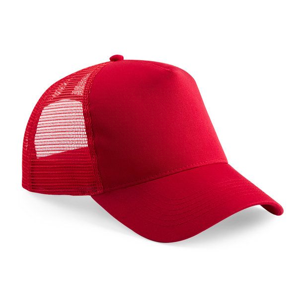Custom Branded Trucker Caps Classic Red