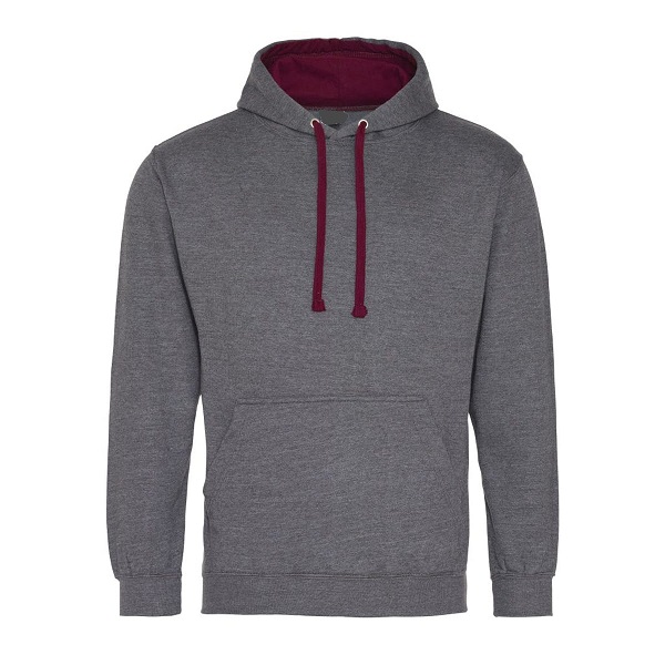 Custom Hoodies Charcoal/Burgundy