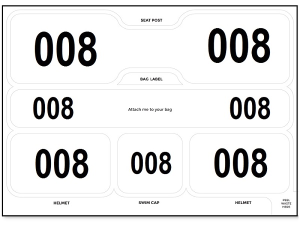 Triathlon Sticker Sets
