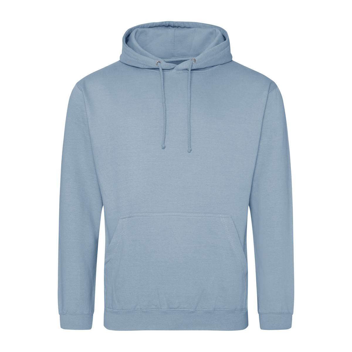 Dusty Blue Branded Classic College Hoodies