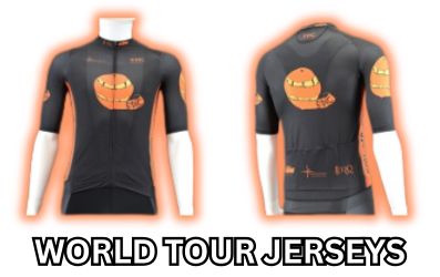 Premium custom printed WorldTour WAFFLE Aero cycle jerseys with advanced fit and high quality performance fabrics.