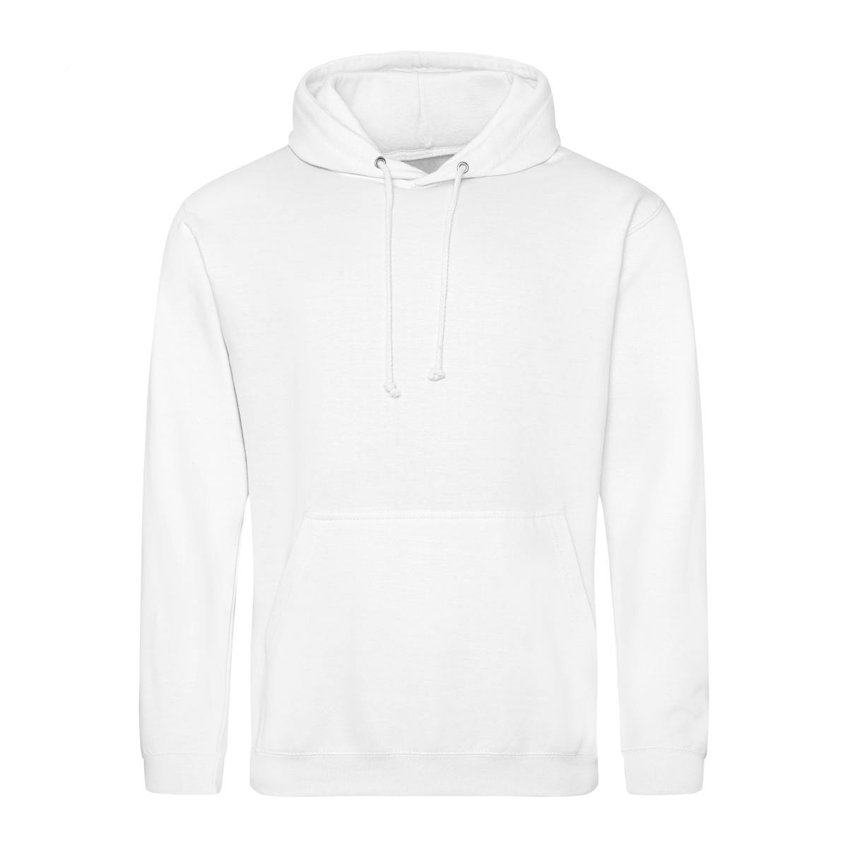 Arctic White Branded Classic College Hoodies