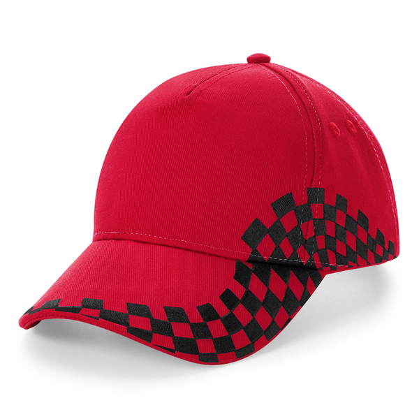 Custom Branded Grand Prix Caps Classic Red
