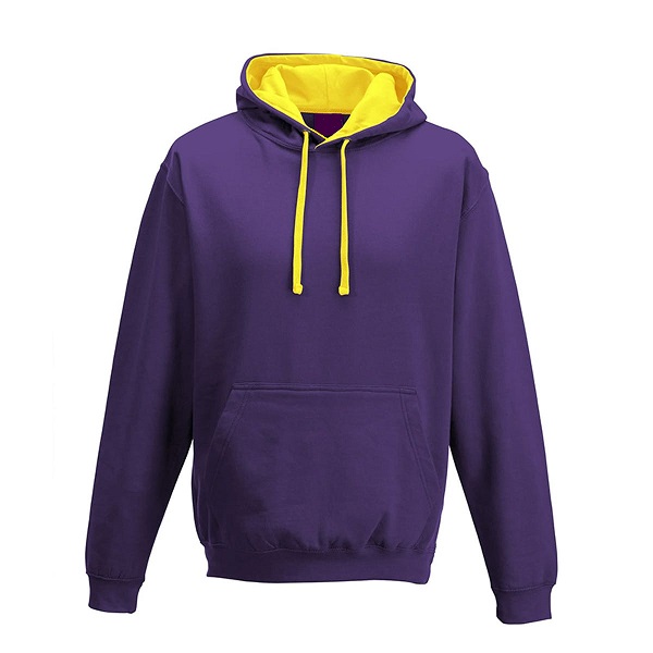 Branded Hoodies Purple/Sun Yellow
