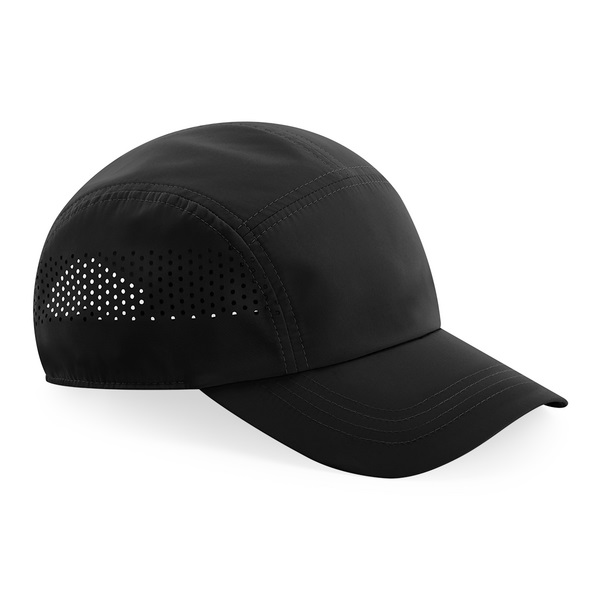 Custom Branded Running Caps - Black