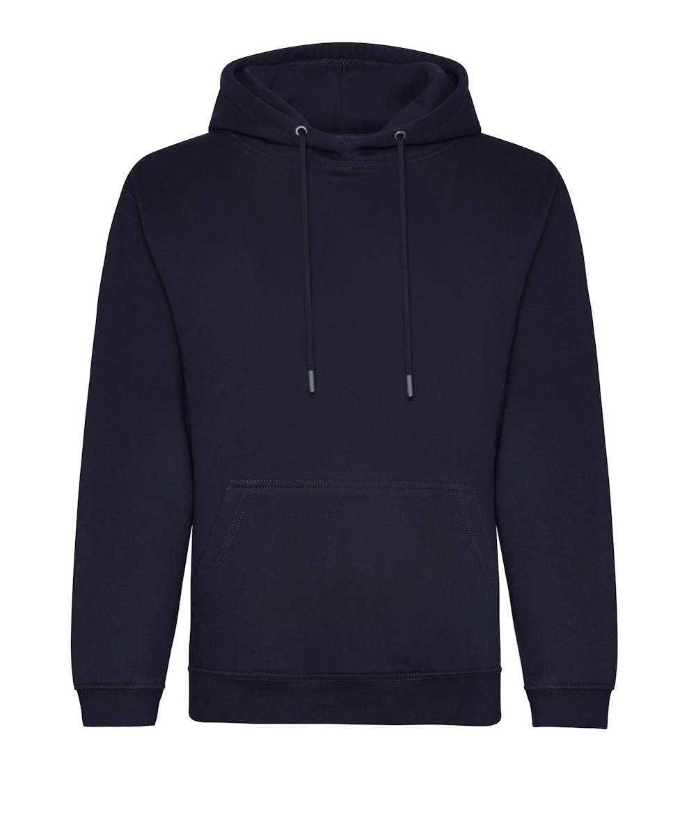 Deep Black Custom Printed Organic Hoodies