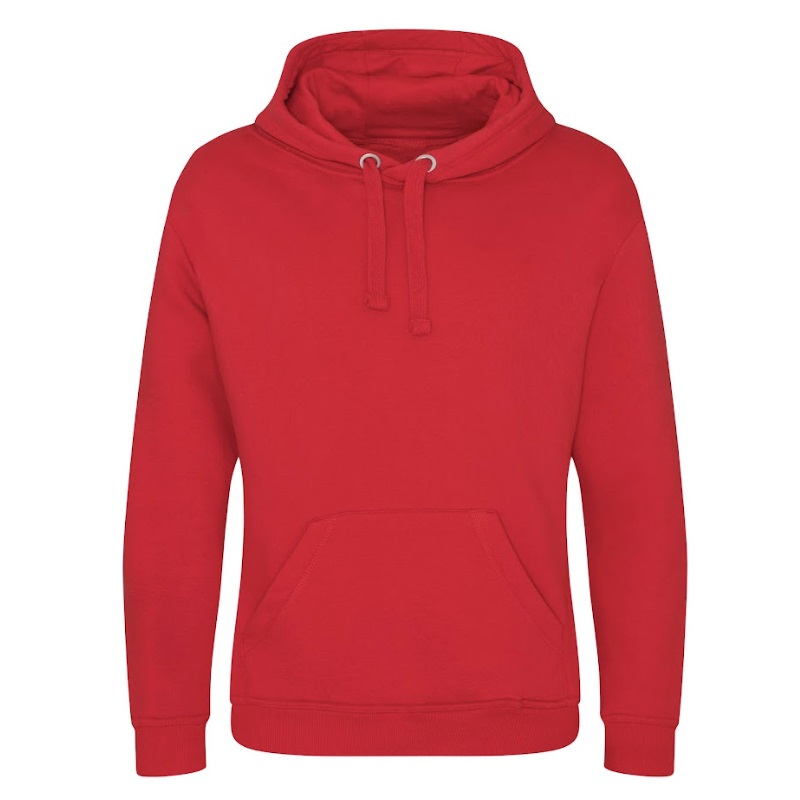 Fire Red Heavyweight Hoodies Custom Printed