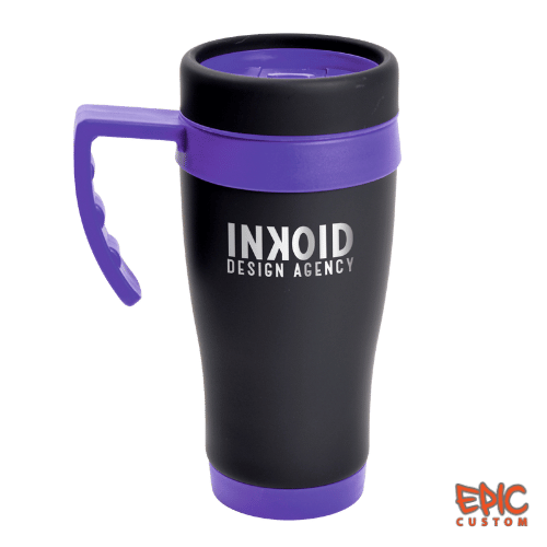 Epic Noir Custom Printed Travel Mugs - Purple