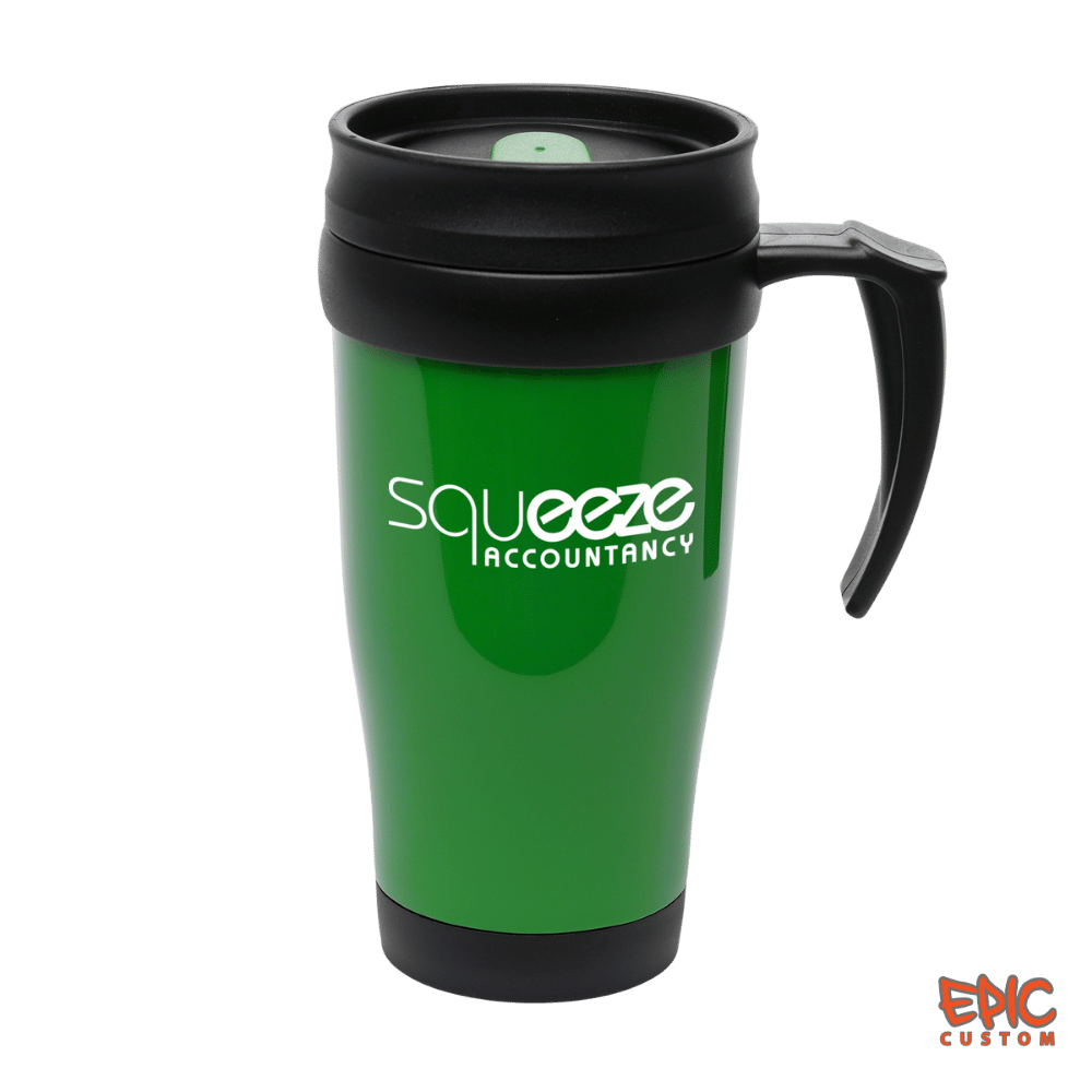 Epic Vibe Custom Branded Travel Mugs Green